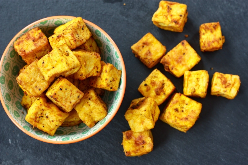 Oven-Fried Turmeric Tofu